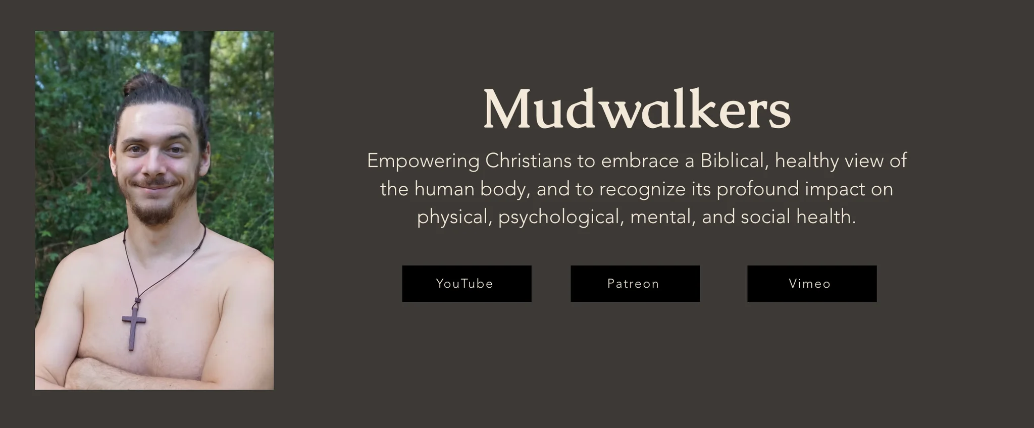 Chris on the Mudwalkers website homepage