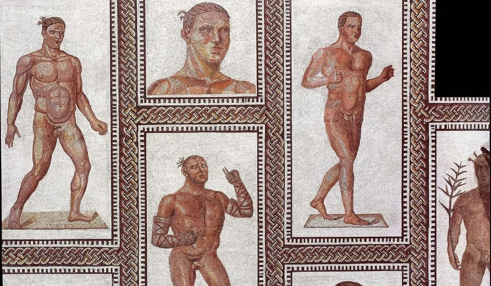 Athletes Mosaic from the Bath of Caracalla